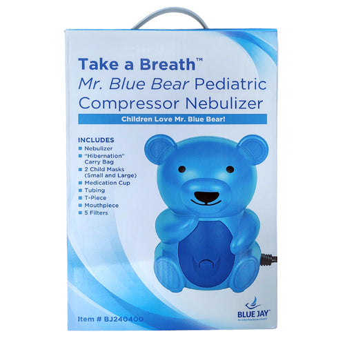 Mr. Blue Bear Pediatric Compressor Nebulizer  Blue Jay - Precision Lab Works