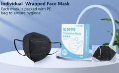 KN95 Mask Particulate Black Respirator Disposable, BX/60