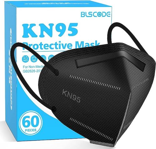 KN95 Mask Particulate Black Respirator Disposable, BX/60