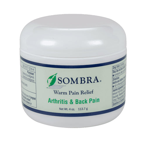 Sombra Warm Pain Relief Arthritis & Back Pain 4 oz Jar