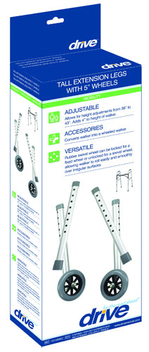 Walker Wheel Comb. Kit (Tall Extension Legs w/Wheels) - Precision Lab Works