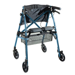 EZ Fold-N-Go Rollator - Cobalt Blue  (each) - Precision Lab Works