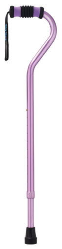 Standard Offset Walking Cane Adjustable Aluminum Purple - Precision Lab Works