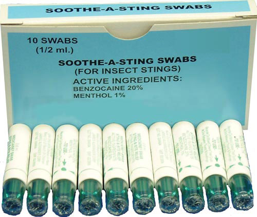 Soothe-A-Sting Swabs Bx/10 - Precision Lab Works