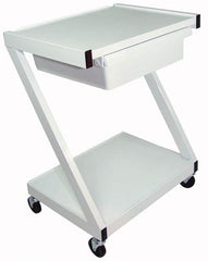 Z-Cart Steel 2-Shelf w/Drawer White - Precision Lab Works