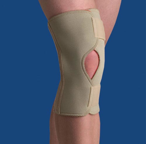 Thermoskin Open Knee Wrap Stabilizer  Beige  Large - Precision Lab Works