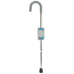 Cane  Round Handle  Blue Jay Silver with Vinyl Comfort Grip - Precision Lab Works