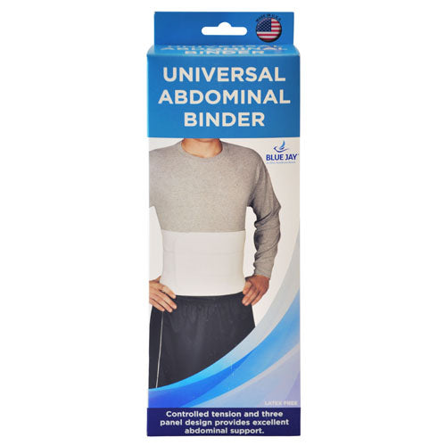 Blue Jay Abdominal Binder Universal  White  9  Width - Precision Lab Works