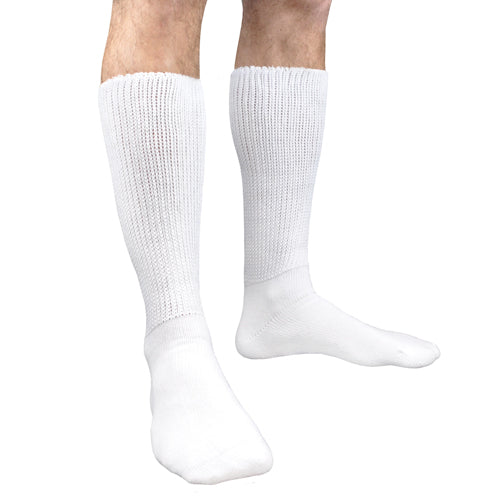 Diabetic Socks  White  Pair M 13-16  X-Large - Precision Lab Works