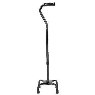 Quad Cane  Small Base  Black 300 LB Weight Capacity - Precision Lab Works