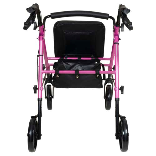 Rollator  Aluminum  Height Adjustable  Pink - Precision Lab Works