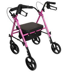 Rollator  Aluminum  Height Adjustable  Pink - Precision Lab Works