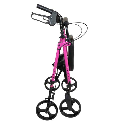 Rollator  Aluminum  Height Adjustable  Pink - Precision Lab Works