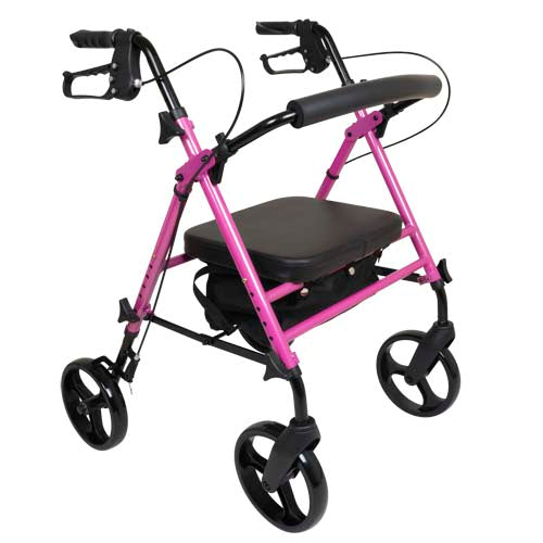 Rollator  Aluminum  Height Adjustable  Pink - Precision Lab Works