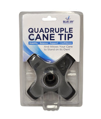 Stand Up For Your Cane Quadruple Cane Tip 3/4  Dia - Precision Lab Works